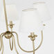 Drew & Jonathan Elsay 5 Light 29.75 inch Satin Brass Chandelier Ceiling Light, Medium