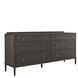 Glenwood Cerused Brown and Brushed Antique Brass Dresser