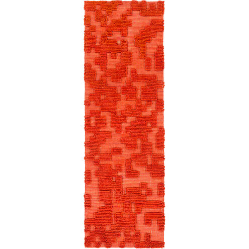 Stencil 36 X 24 inch Burnt Orange Rug