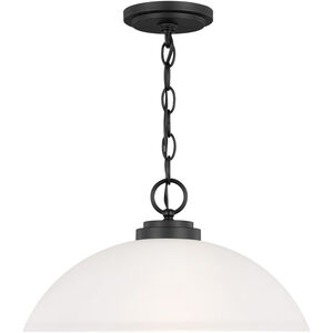 Oslo 1 Light 15.75 inch Midnight Black Pendant Ceiling Light