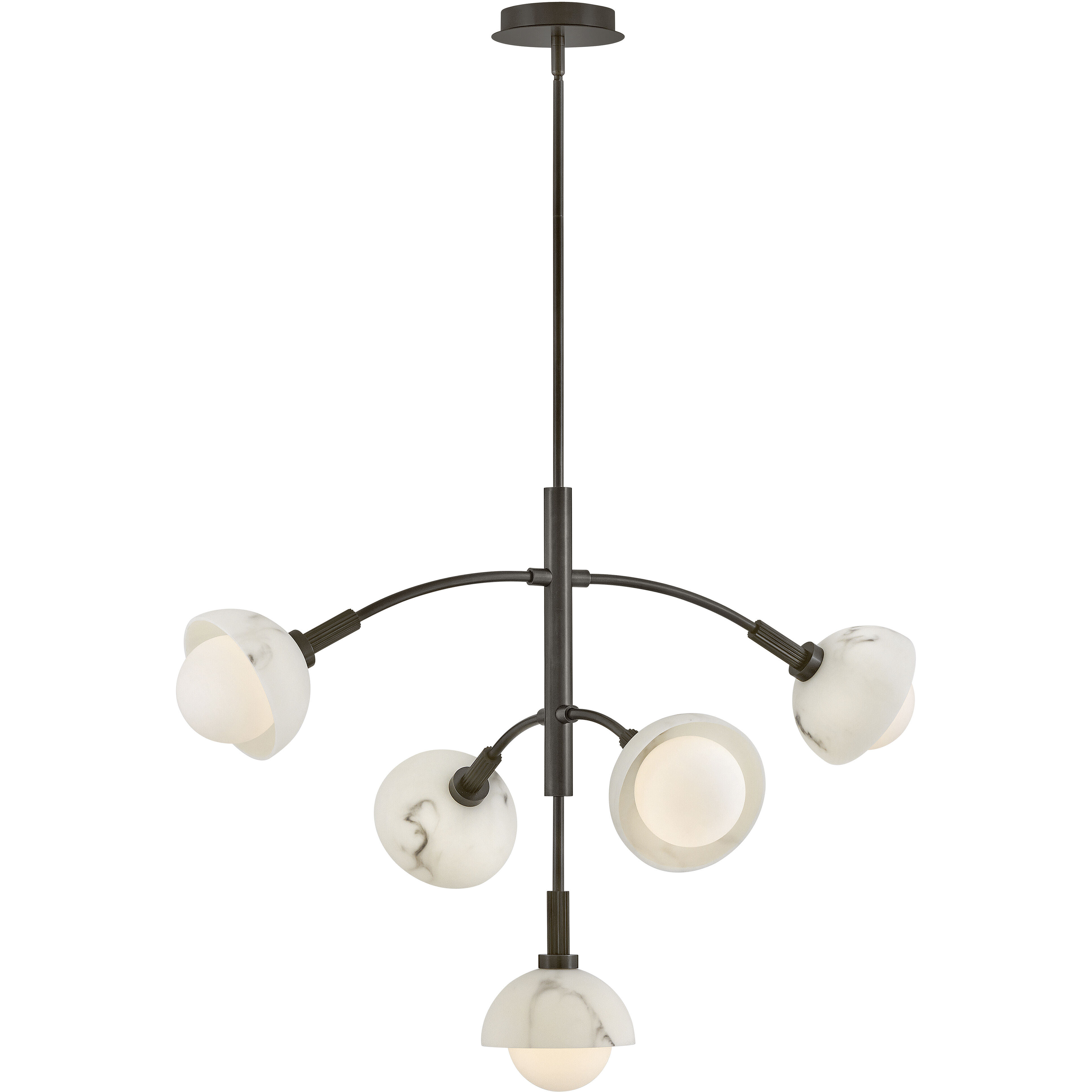 Phoebe LED 33.5 inch Black Oxide Chandelier Ceiling Light