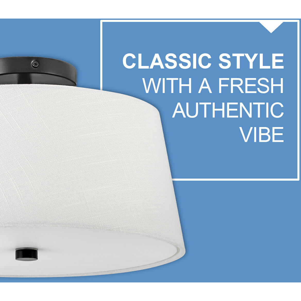 Beale LED 14 inch Black Foyer Light Ceiling Light, Flush Mount