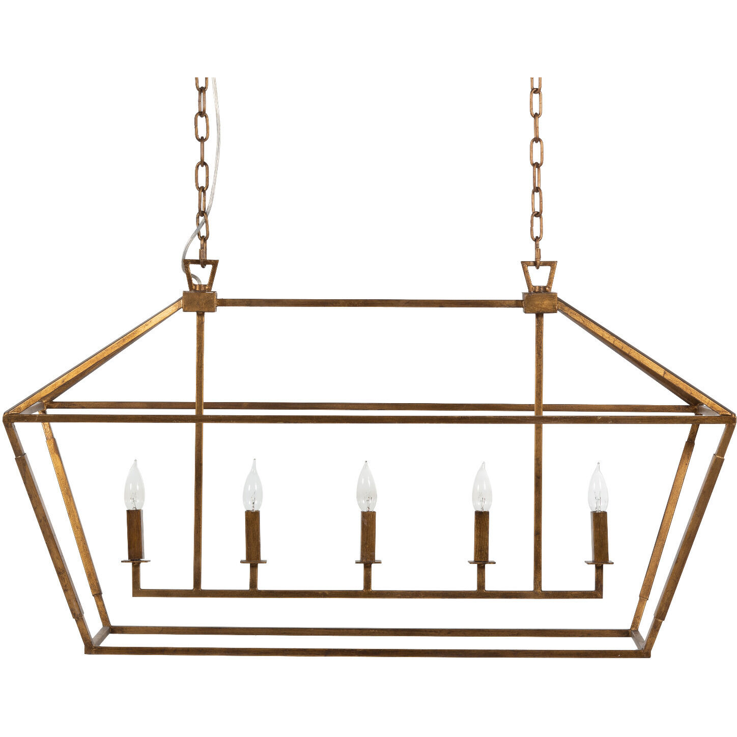 Adler 5 Light 42 inch Vintage Gold Chandelier Ceiling Light