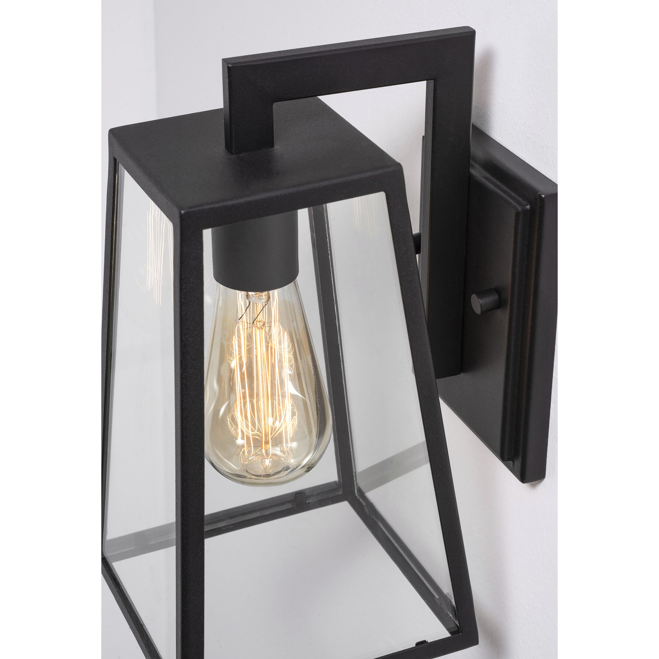 Joplin 1 Light 12 inch Black Outdoor Sconce