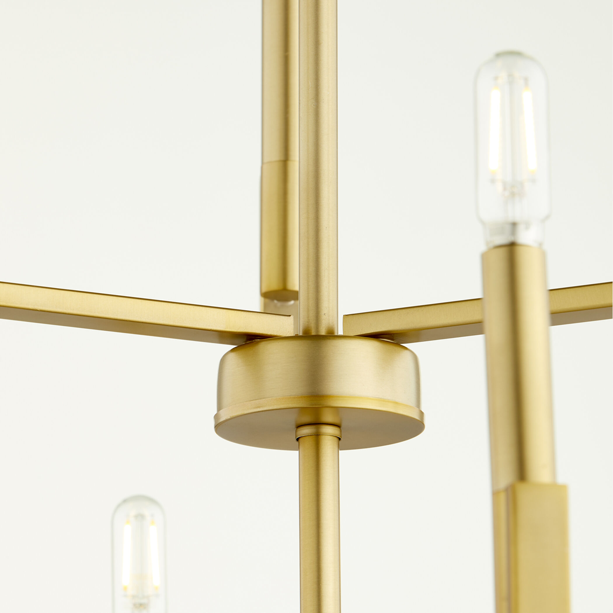 Tempo 9 Light 29 inch Aged Brass Chandelier Ceiling Light