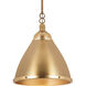 Katelyn Pendant Ceiling Light in Satin Brass