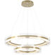 Solstice LED 36.6 inch Modern Brass Pendant Ceiling Light