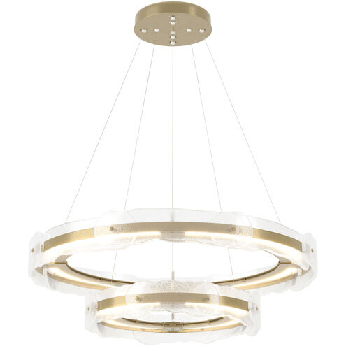 Solstice LED 36.6 inch Modern Brass Pendant Ceiling Light