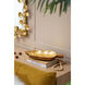 Anita 15.7 X 10.2 inch Brown/Gold Decorative Plate