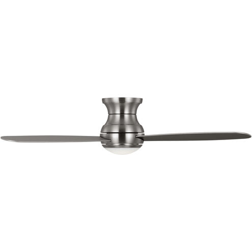 Orbis 52 Hugger LED 52 inch Brushed Steel with Silver Blades Indoor/Outdoor Ceiling Fan