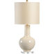 Chelsea House 32 inch 100.00 watt Cream Glaze/Clear Table Lamp Portable Light