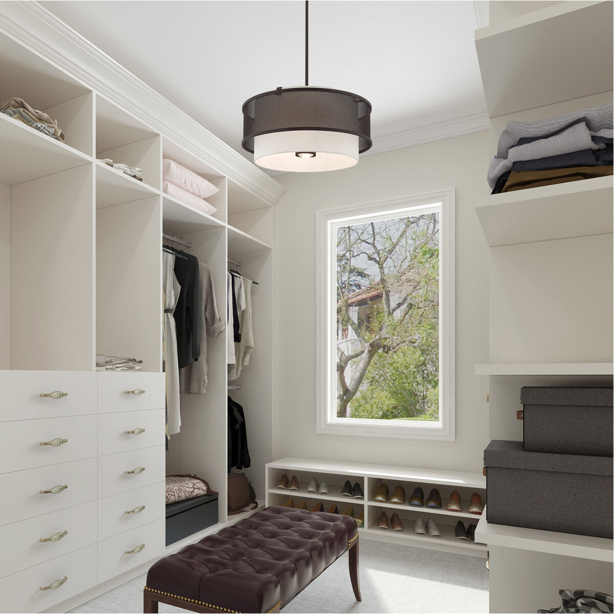 Braddock 4 Light 20 inch Bronze Pendant Chandelier Ceiling Light