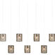 Regatta Multi-Drop Linear Pendant Ceiling Light
