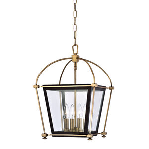 Hollis 4 Light 12.75 inch Aged Brass Pendant Ceiling Light