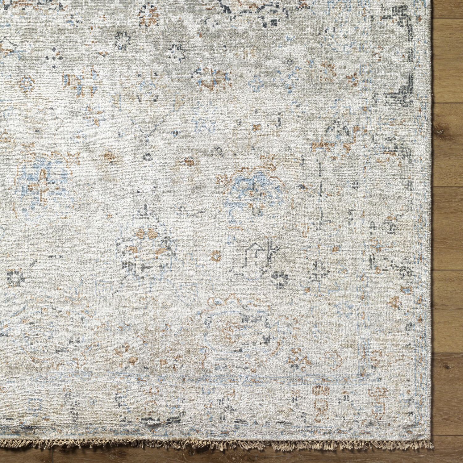 Theodora 36 X 24 inch Denim Rug, Rectangle