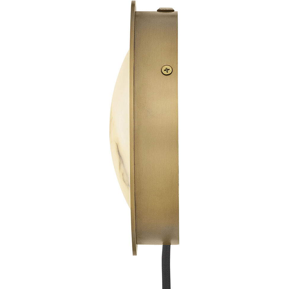 Cava Sconce Wall Light in Lacquered Brass
