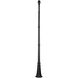Allison 115 inch Textured Black Outdoor Lamp Post