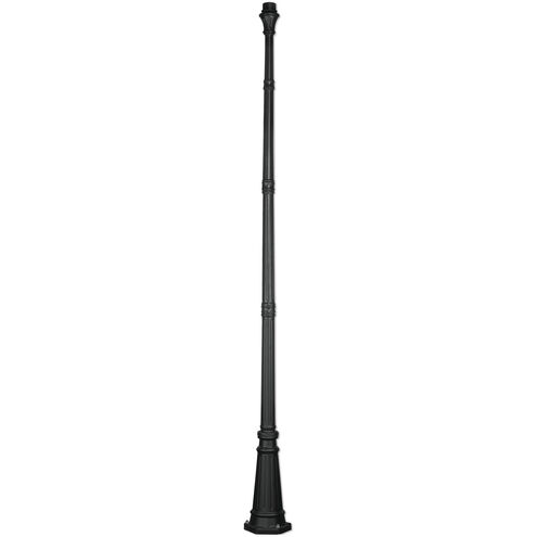 Allison 115 inch Textured Black Outdoor Lamp Post