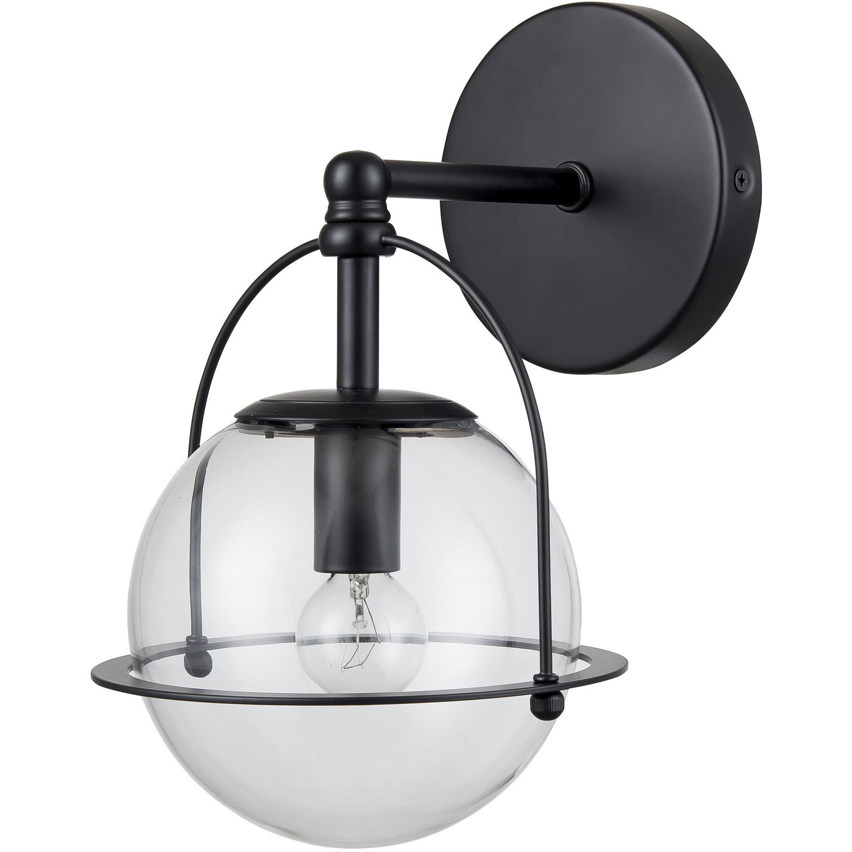 Langford 1 Light 8 inch Matte Black Vanity Light Wall Light
