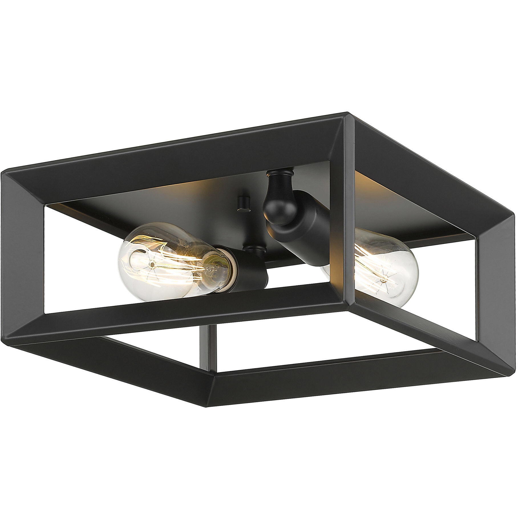 Smyth 2 Light 11.5 inch Matte Black Flush Mount Ceiling Light