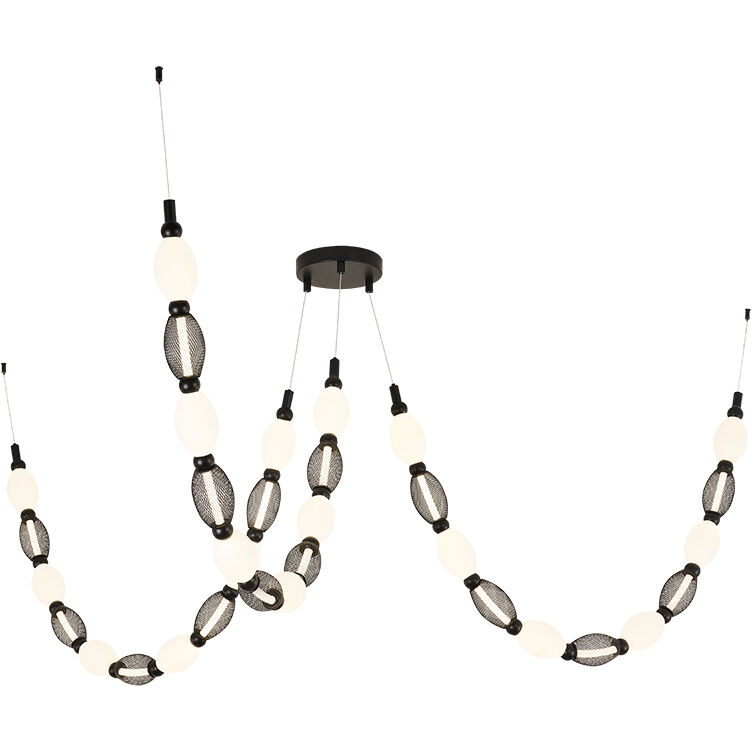 Tentacles LED 75.88 inch Black Pendant Ceiling Light
