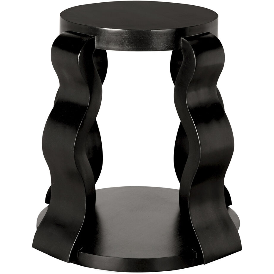 Anora 25.5 X 25.5 inch Hand Rubbed Black Side Table