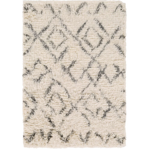 Tasman 36 X 24 inch Cream/Dark Green Rugs, Wool