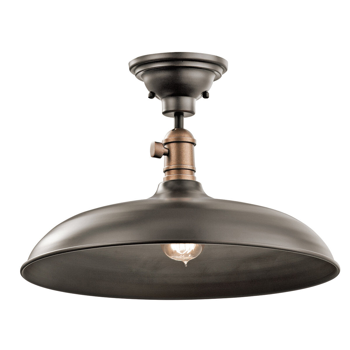 Cobson 1 Light 16 inch Olde Bronze Pendant/Semi Flush Ceiling Light