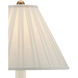 Musetta 31 inch 100 watt Beige and Antique Brass Table Lamp Portable Light