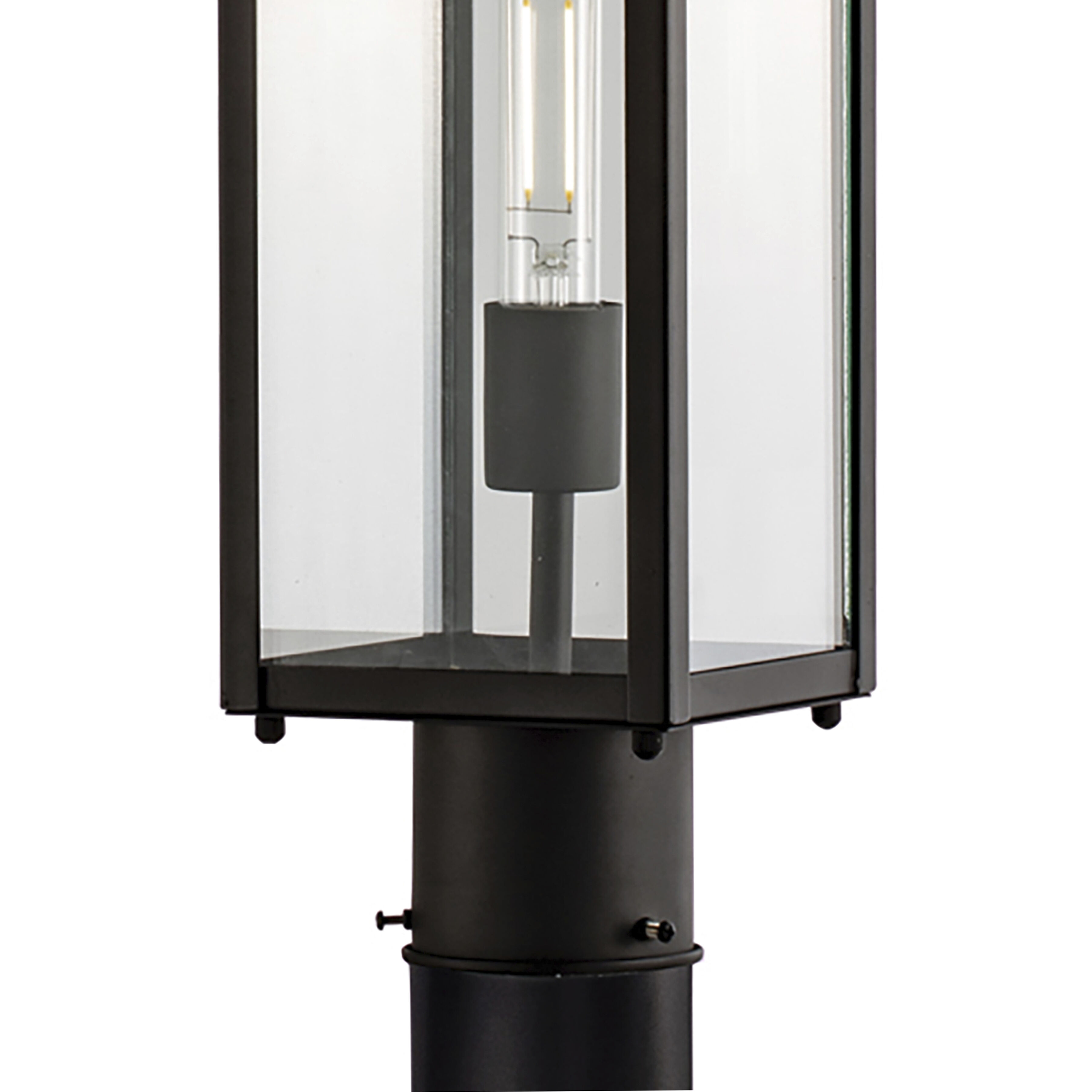 Capture 1 Light 24.5 inch Matte Black Outdoor Post Light