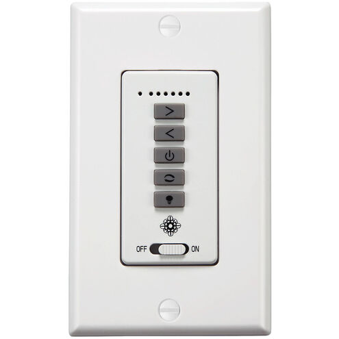 Universal White Fan Wall Control, 6 Speed