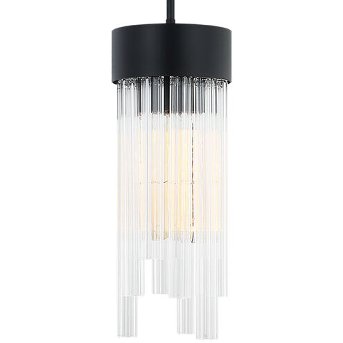 Kellan 3 Light 7 inch Matte Black Pendant Ceiling Light