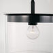 Mason 1 Light 13.25 inch Matte Black Semi-Flush Mount Ceiling Light, Convertible Dual Mount