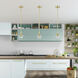 Willow 1 Light 6 inch Satin Brass Single Pendant Ceiling Light, Single