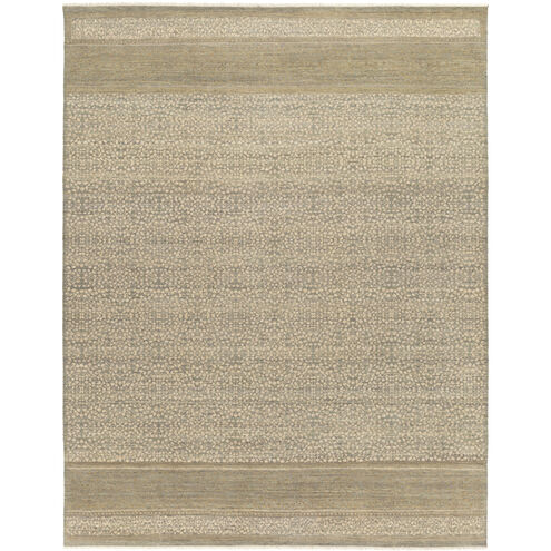 Palace 120 X 96 inch Dusty Sage / Beige / Light Brown Handmade Rug