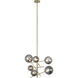 Laylani 6 Light 28.5 inch Satin Brass Pendant Ceiling Light