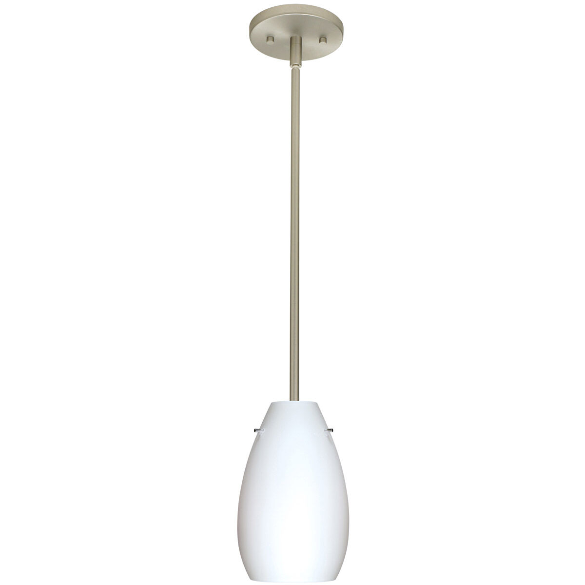 Pera 9 LED Satin Nickel Stem Pendant Ceiling Light