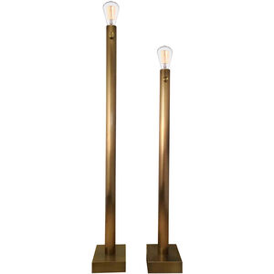 Barclay 65 inch 60.00 watt Antique Brass Floor Lamp Portable Light