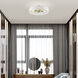 Venlo 4 Light 22 inch Satin Brass with Shiny White Accents Semi-Flush Ceiling Light, Large