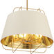 Tura 6 Light 24 inch Brass Pendant Ceiling Light