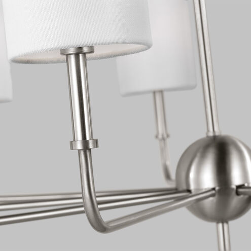 Foxdale 9 Light 36 inch Brushed Nickel Chandelier Ceiling Light