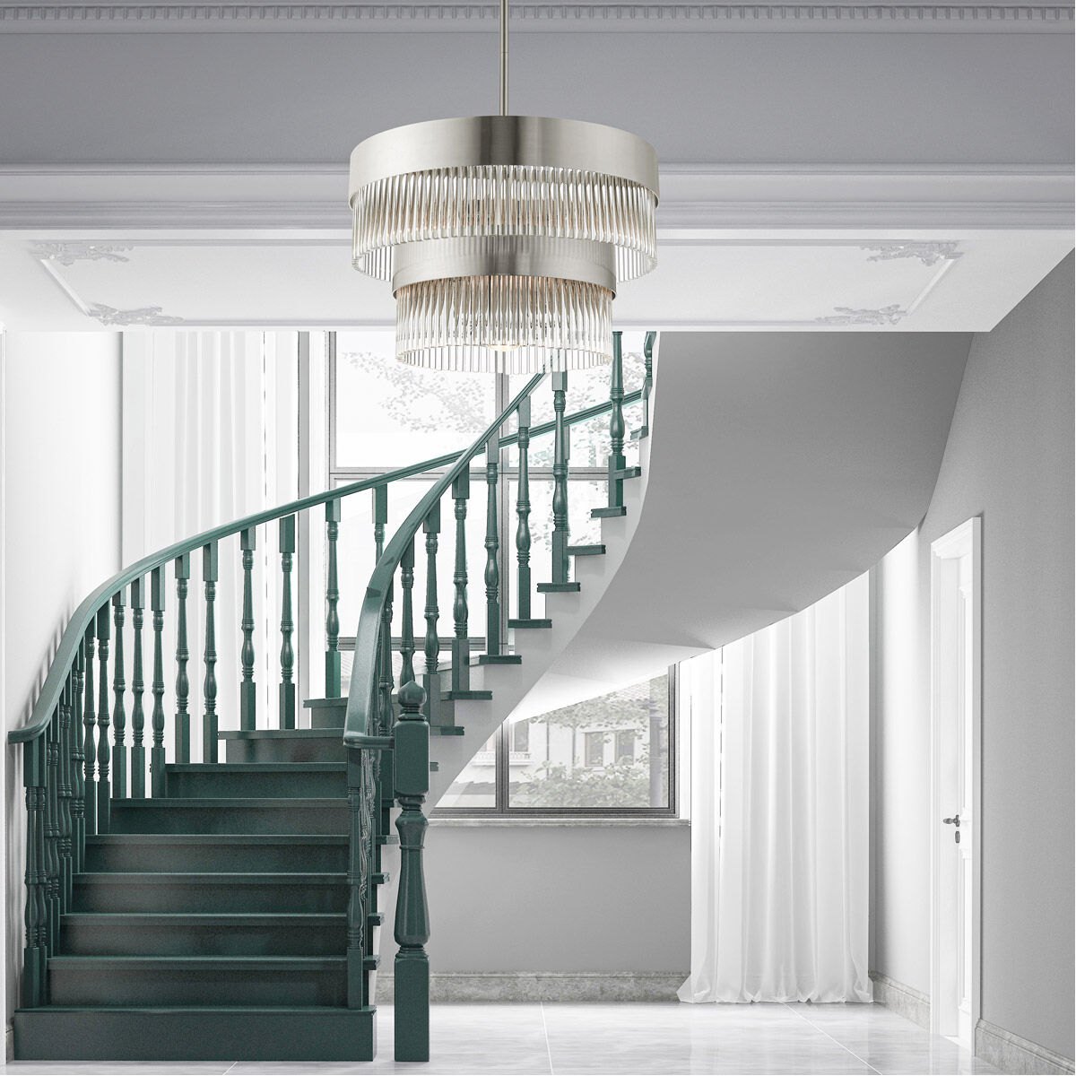 Norwich 5 Light 20 inch Brushed Nickel Chandelier Ceiling Light