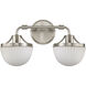 Meredith 2 Light 16.5 inch Satin Nickel Bathroom Vanity Light Wall Light