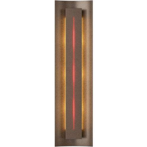 Gallery 3 Light 7.1 inch Ink ADA Sconce Wall Light in Red