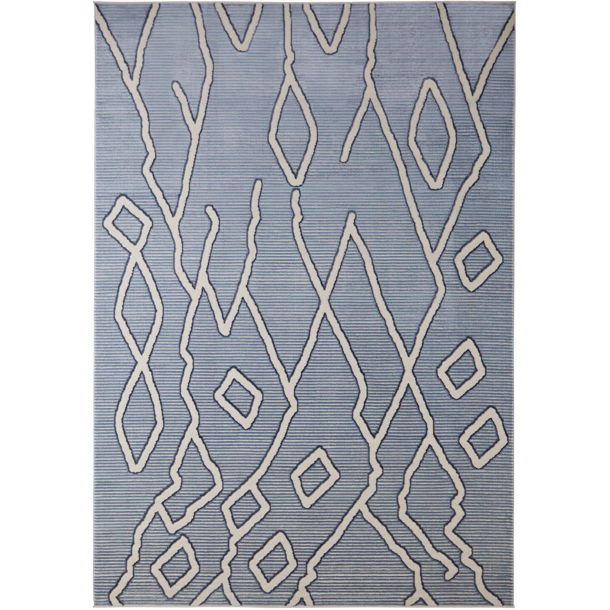 Eclectic Luxe 130 X 94 inch Blue Rug in 8 x 11