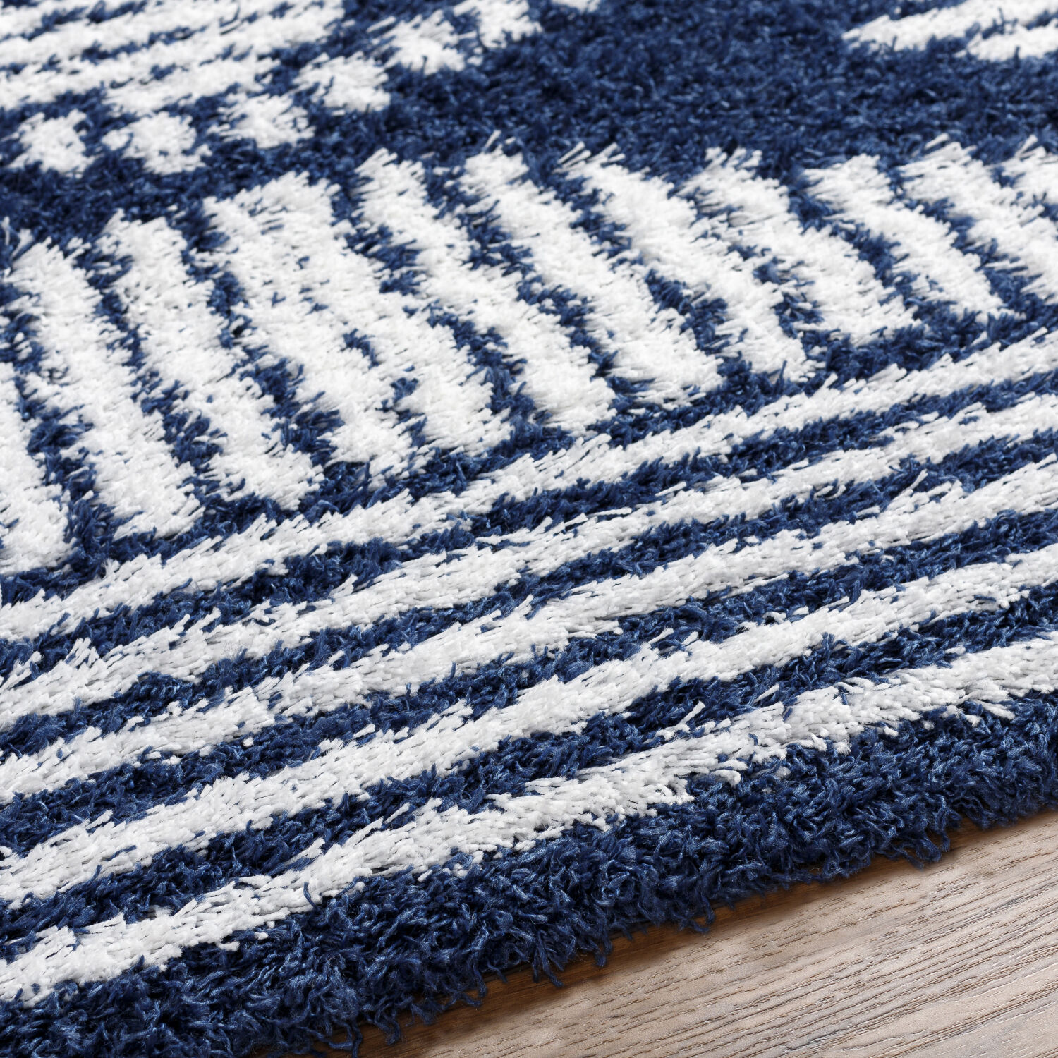 Urban Shag 114 X 79 inch Navy Rug, Rectangle