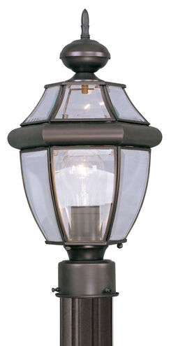 Monterey 1 Light 17 inch Bronze Outdoor Post Top Lantern