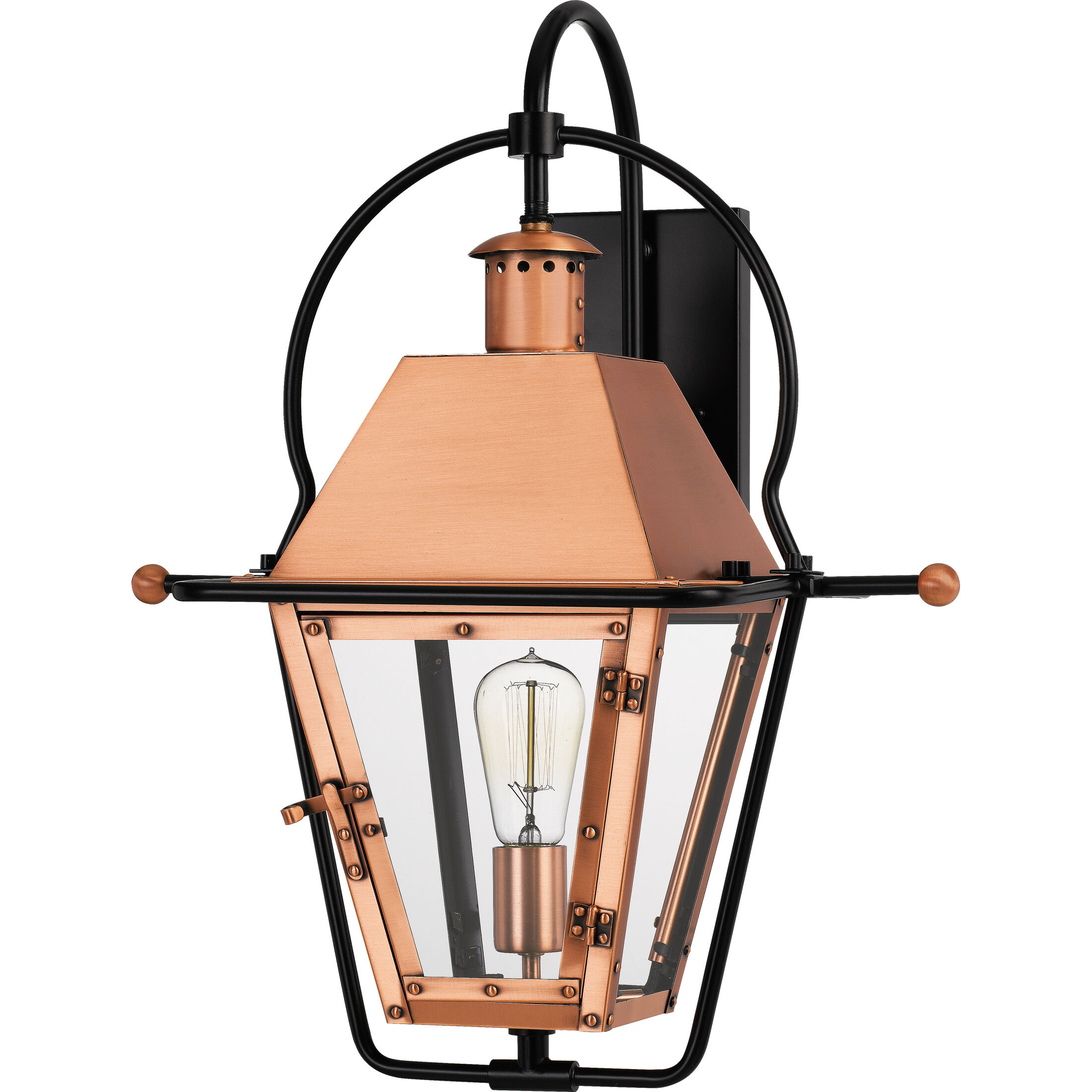 Rue De Royal 1 Light 23 inch Aged Copper Outdoor Wall Lantern