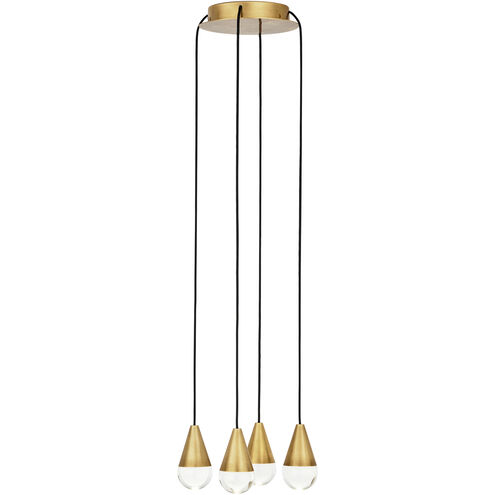 Sean Lavin Cupola LED Natural Brass Chandelier Ceiling Light, Integrated LED