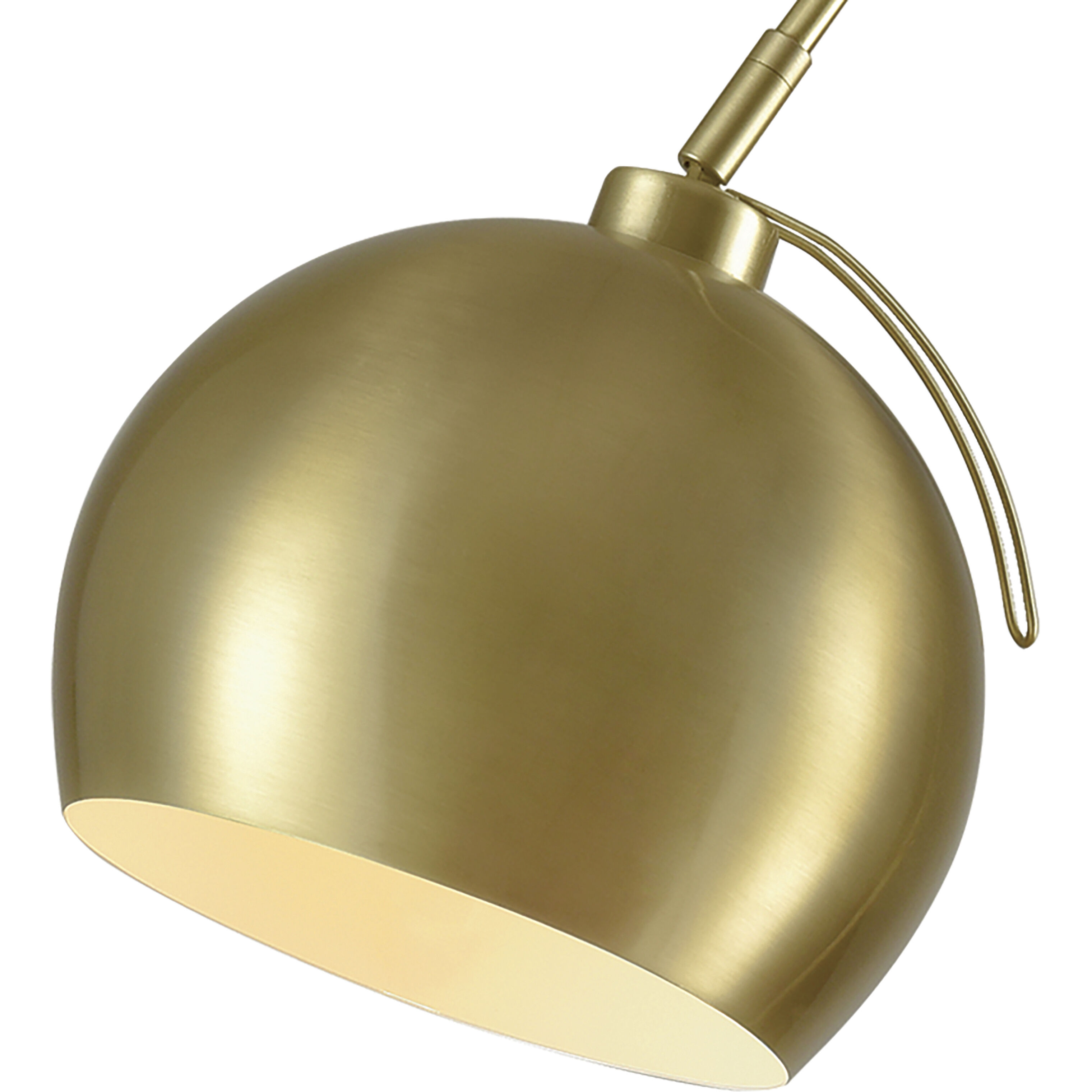 Kopernikus 61 inch 60 watt Aged Brass Floor Lamp Portable Light